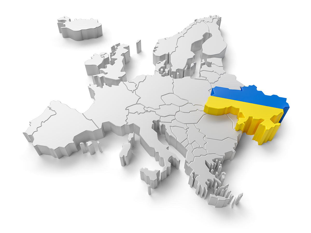 Europe Ukraine Map 3D