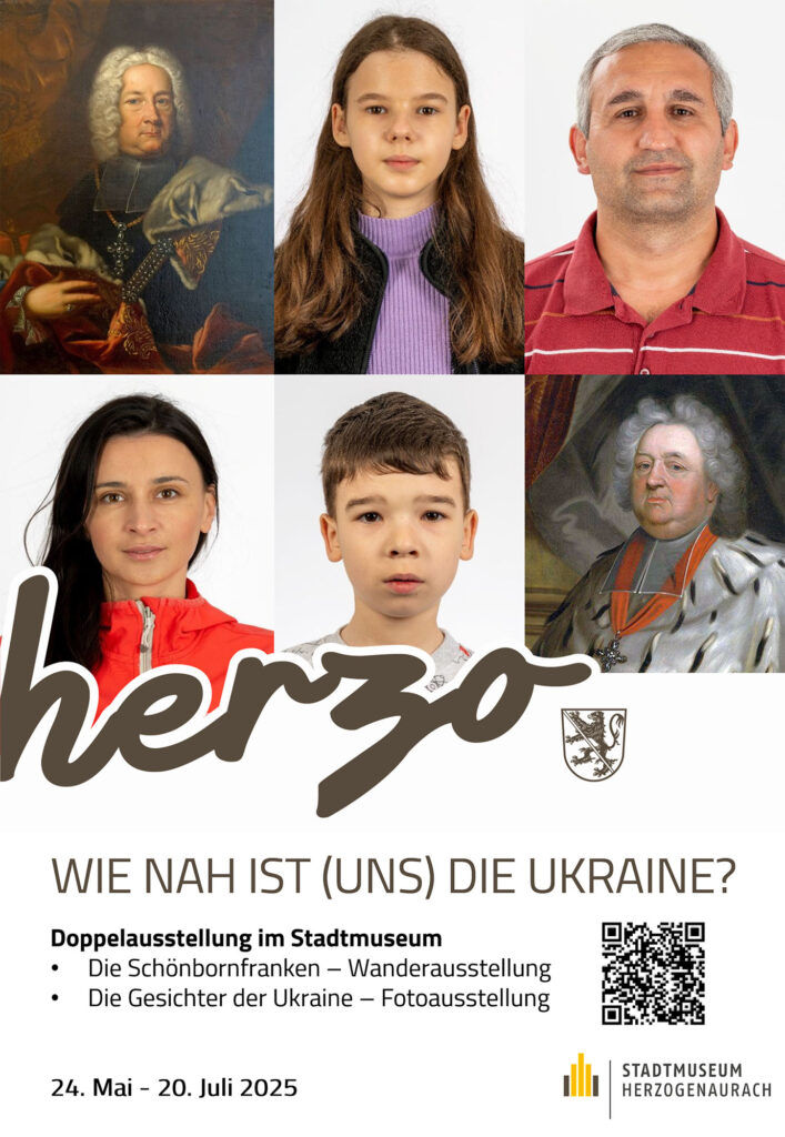 Schoenfranken+Gesichter der Ukraine Plakat